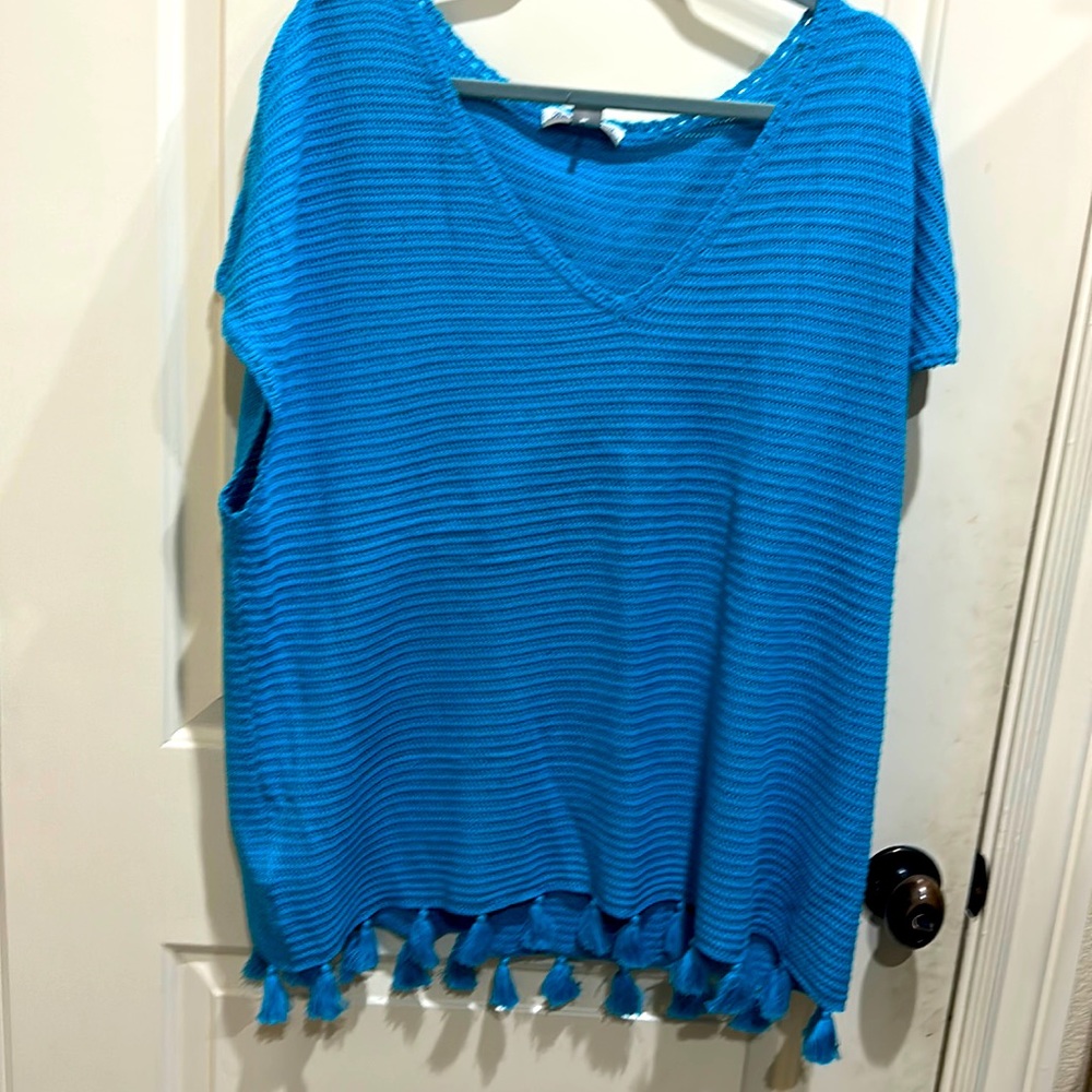 Tommy Bahama linen and cotton sweater. Never worn.